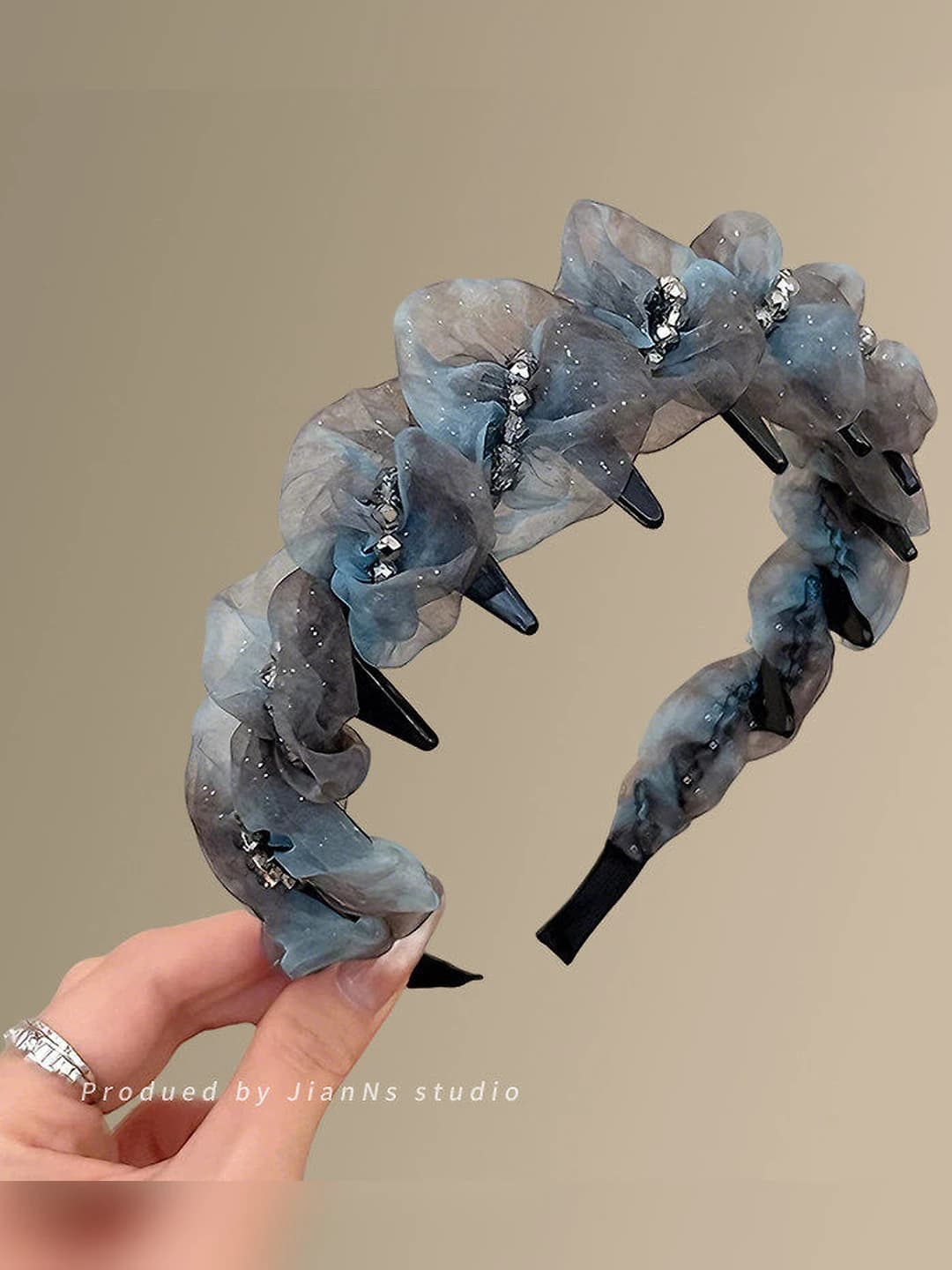 3# Blue-grey tulle