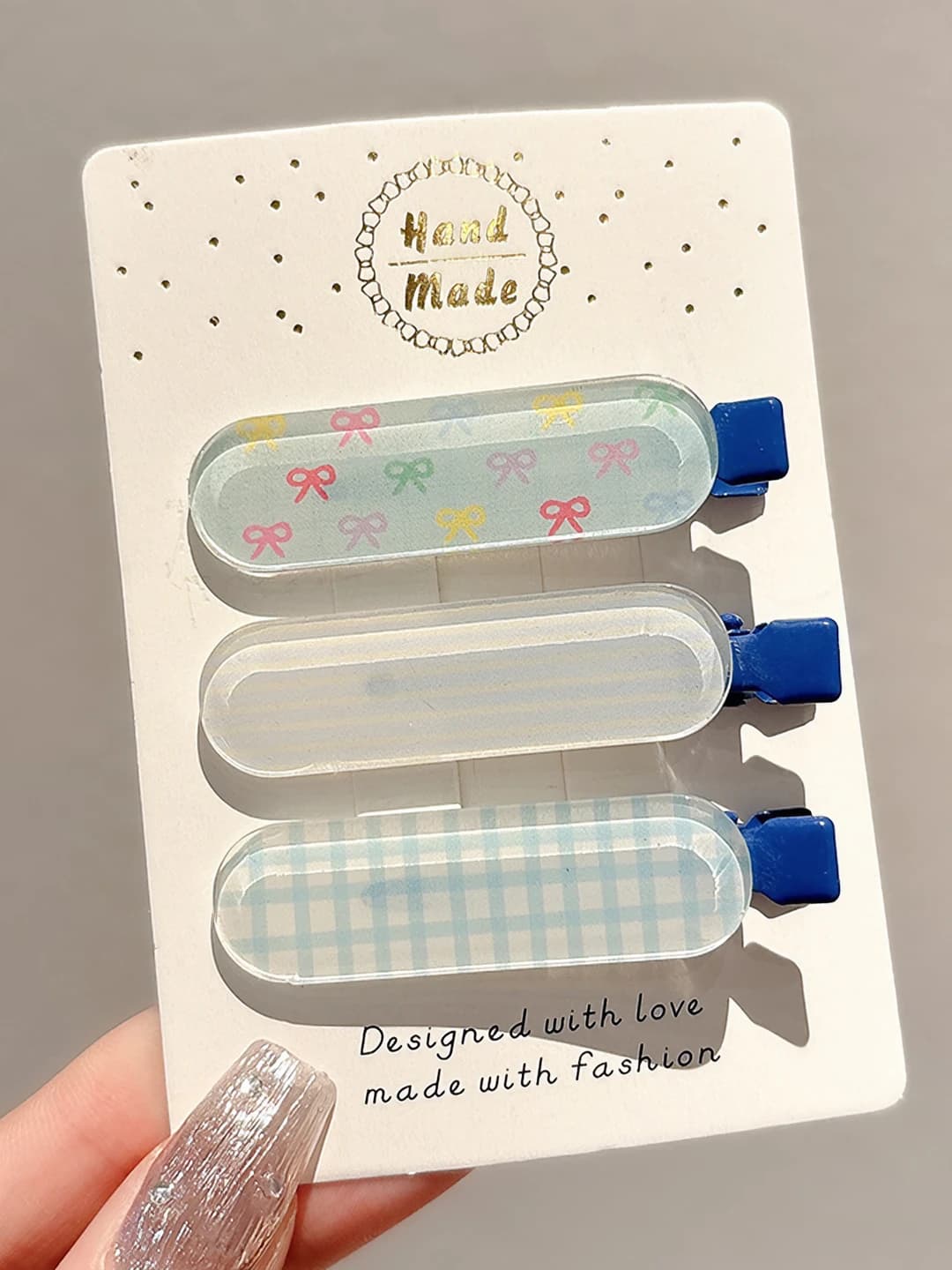 Синие jelly 3 шт 6 см