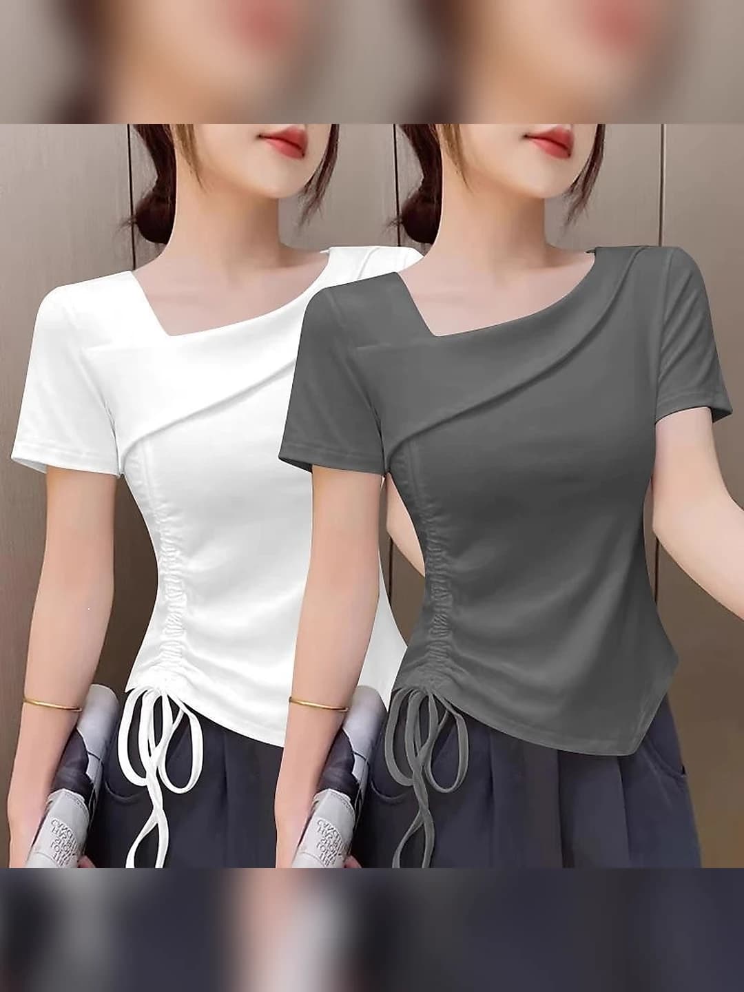 White + dark grey [2 pcs]