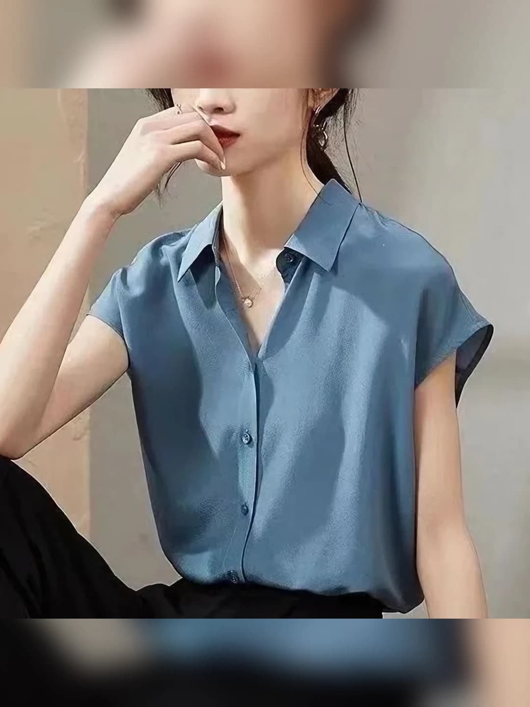 Hazy blue
