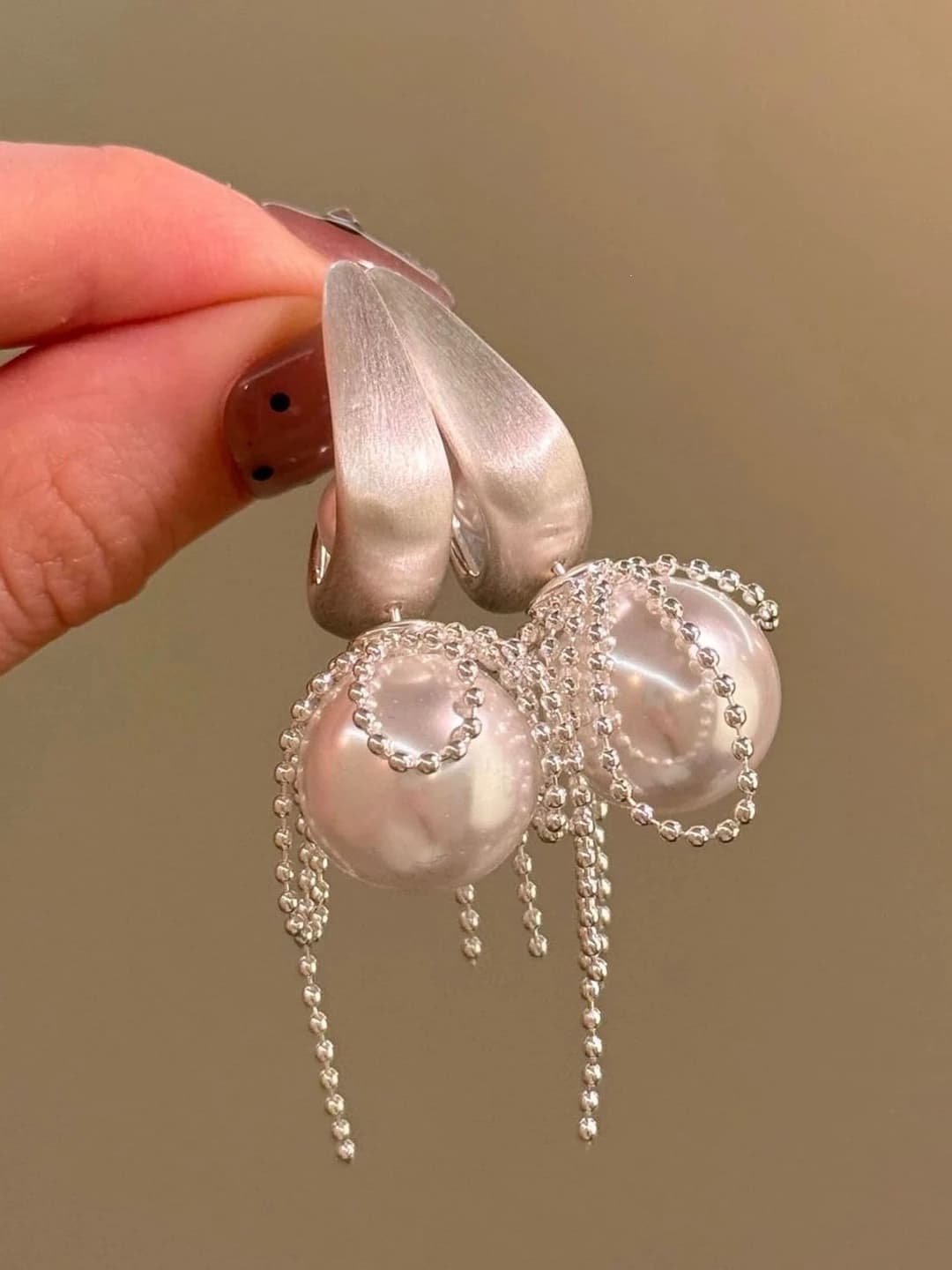1# ES-0256 Pearl multi-style earrings
