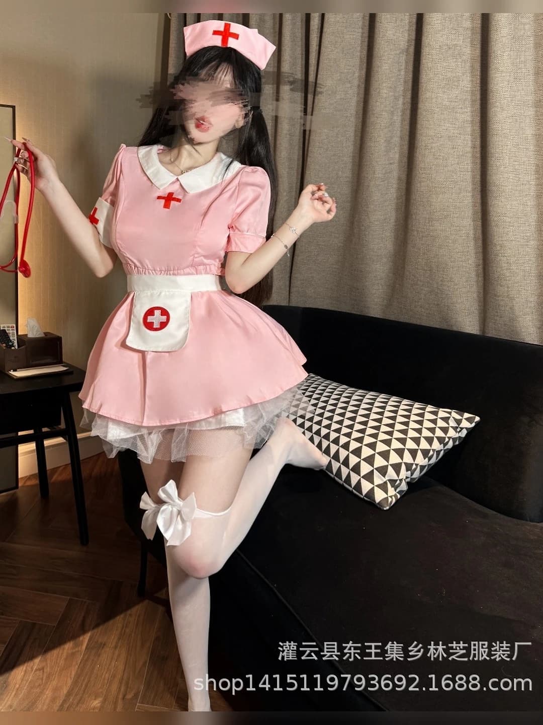 Women's paramedic costume underwear set, polyester fabric, main fabric share 50%-70%