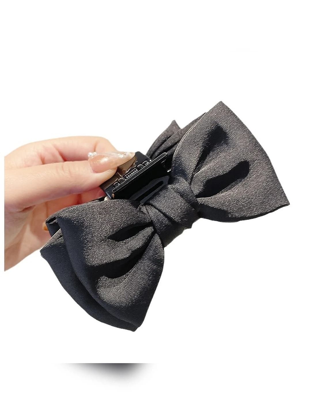 Women's large bow hair claw clip, princess style, 2026