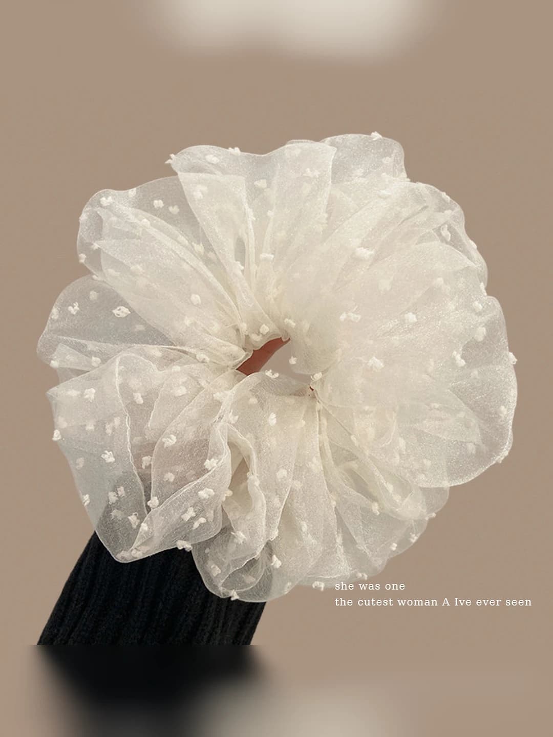 1# Oq baqara katta soch to'ri ~18 sm