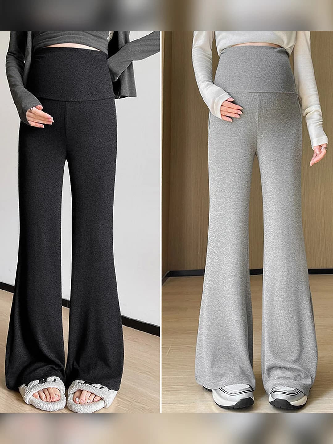 Black + heather grey (2 pcs)