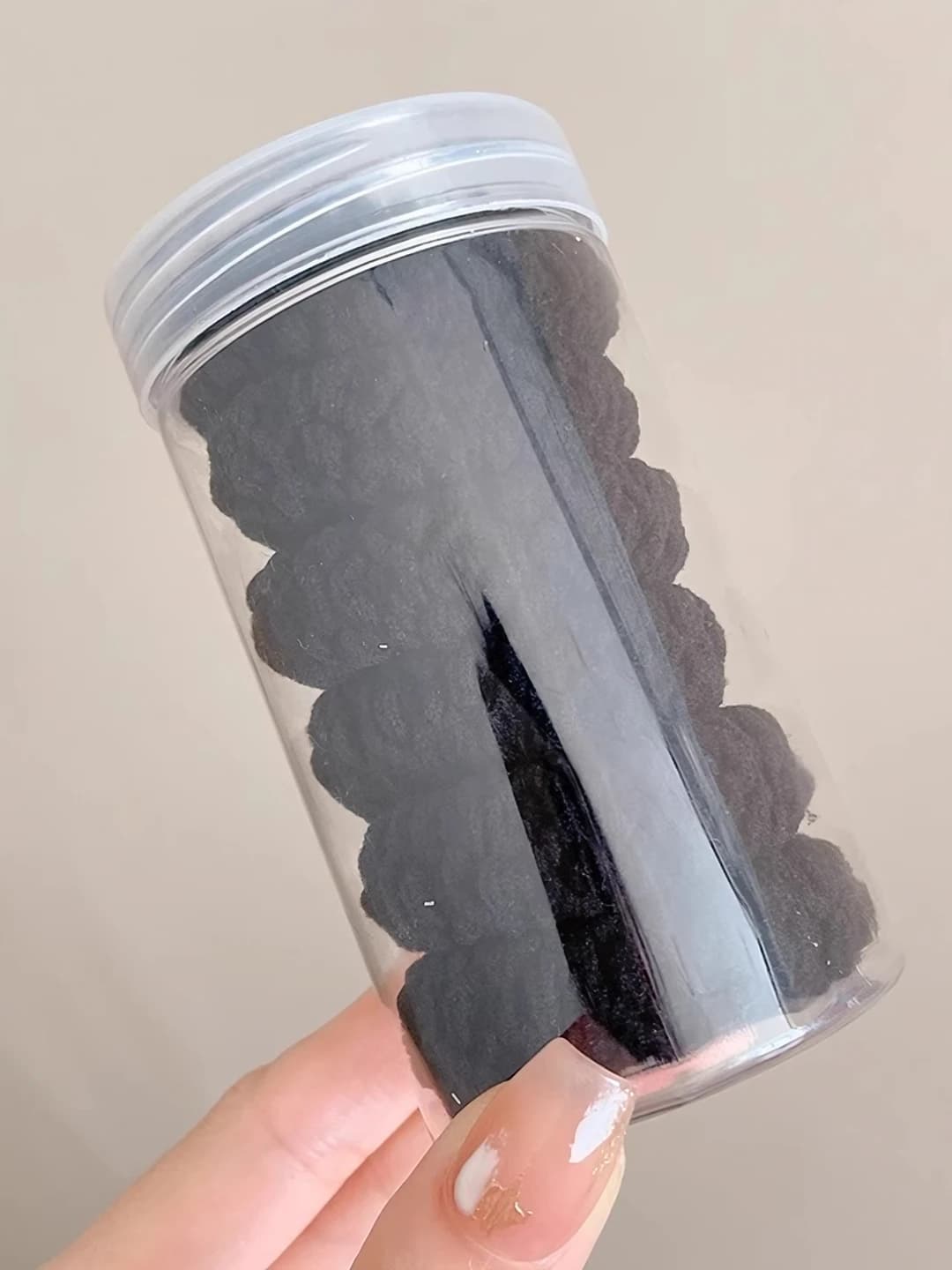 1# Black 6 pcs in jar