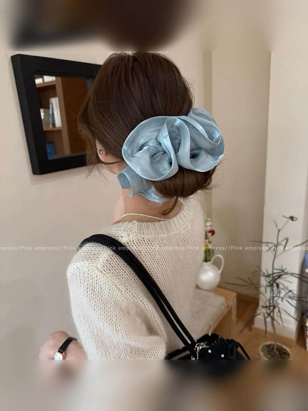 4# Ko'k asosli klips ~13.5 cm