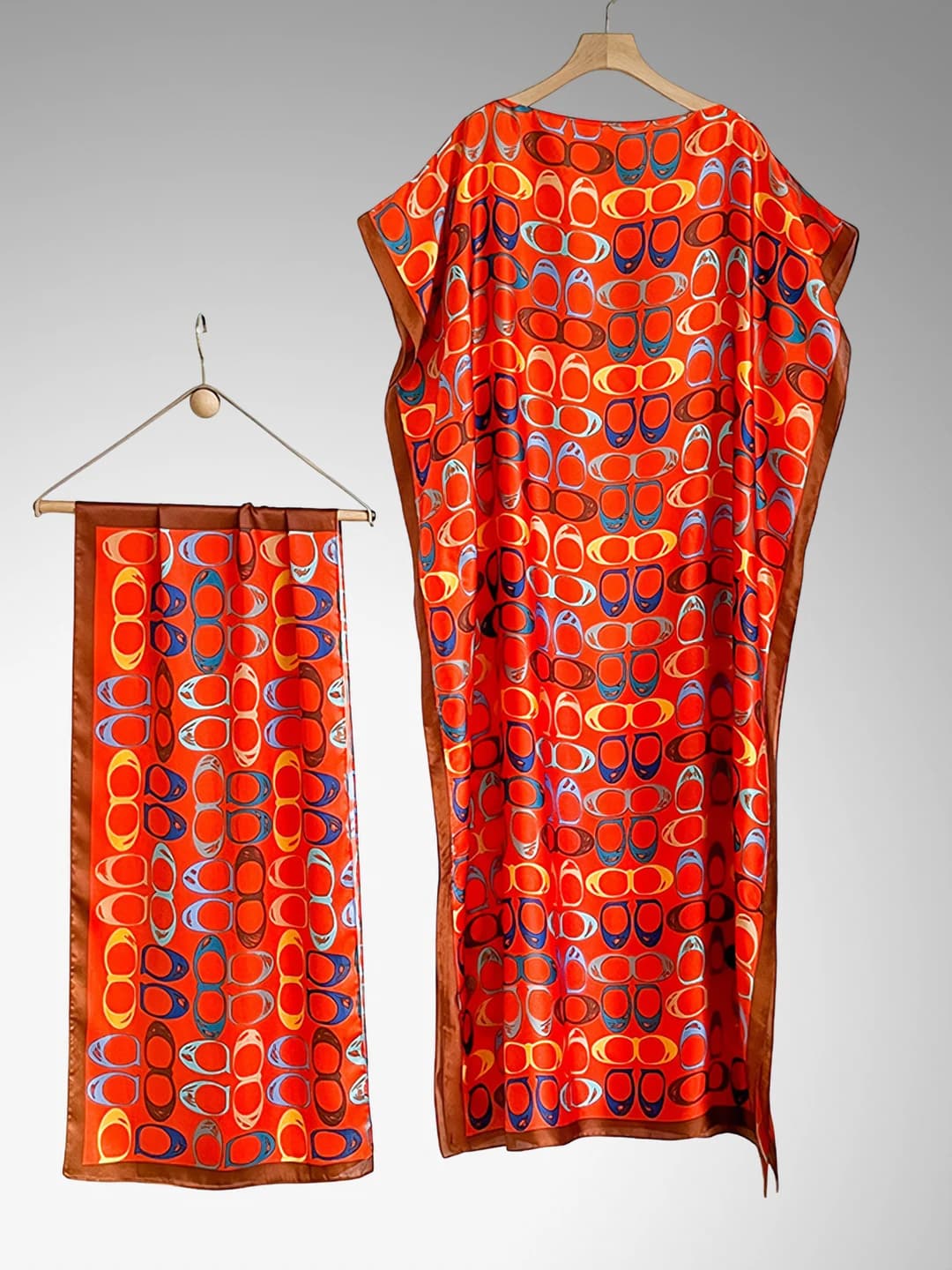 Geometric red-orange