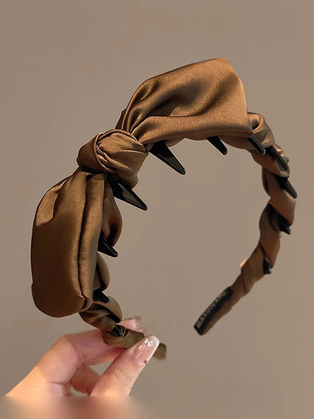 2# Coffee Large bow headband