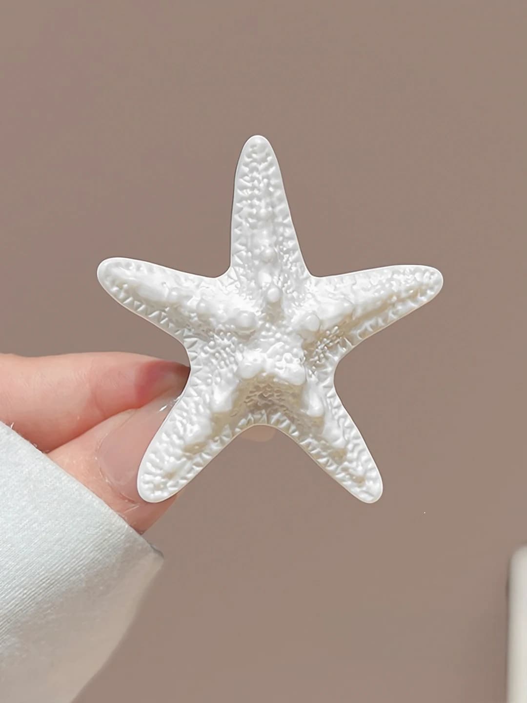 4# Starfish, white, 5.5 cm