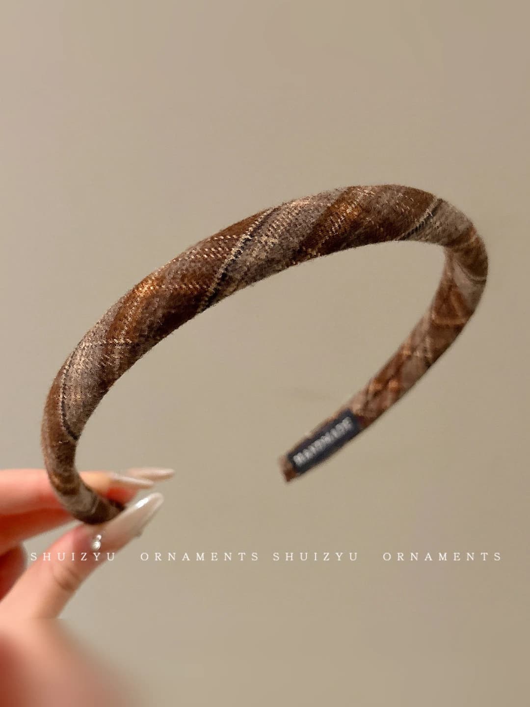 Coffee plaid - 2 cm