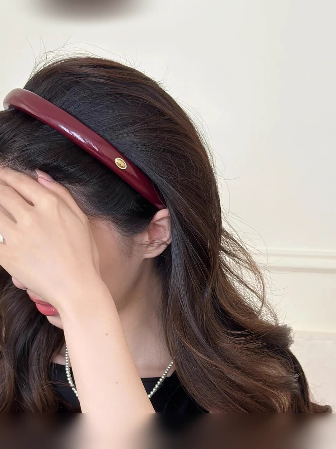 1# Wine red headband ~1.5cm
