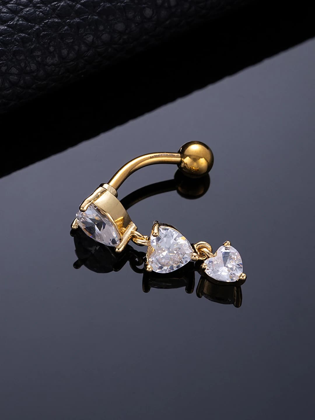3 hearts, gold