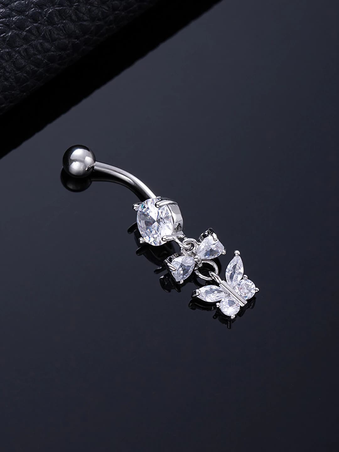 Bow tie butterfly silver
