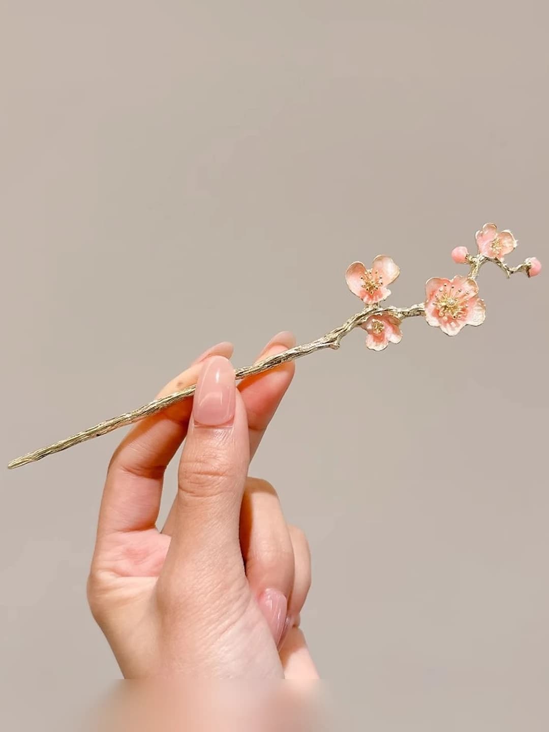 2# Light pink plum blossom