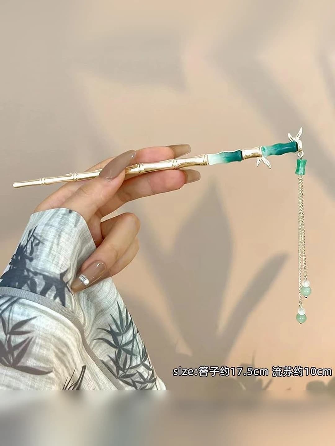 Gold double bamboo
