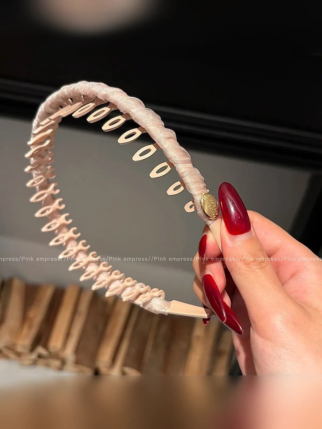 Two-prong headband - Lotus pink