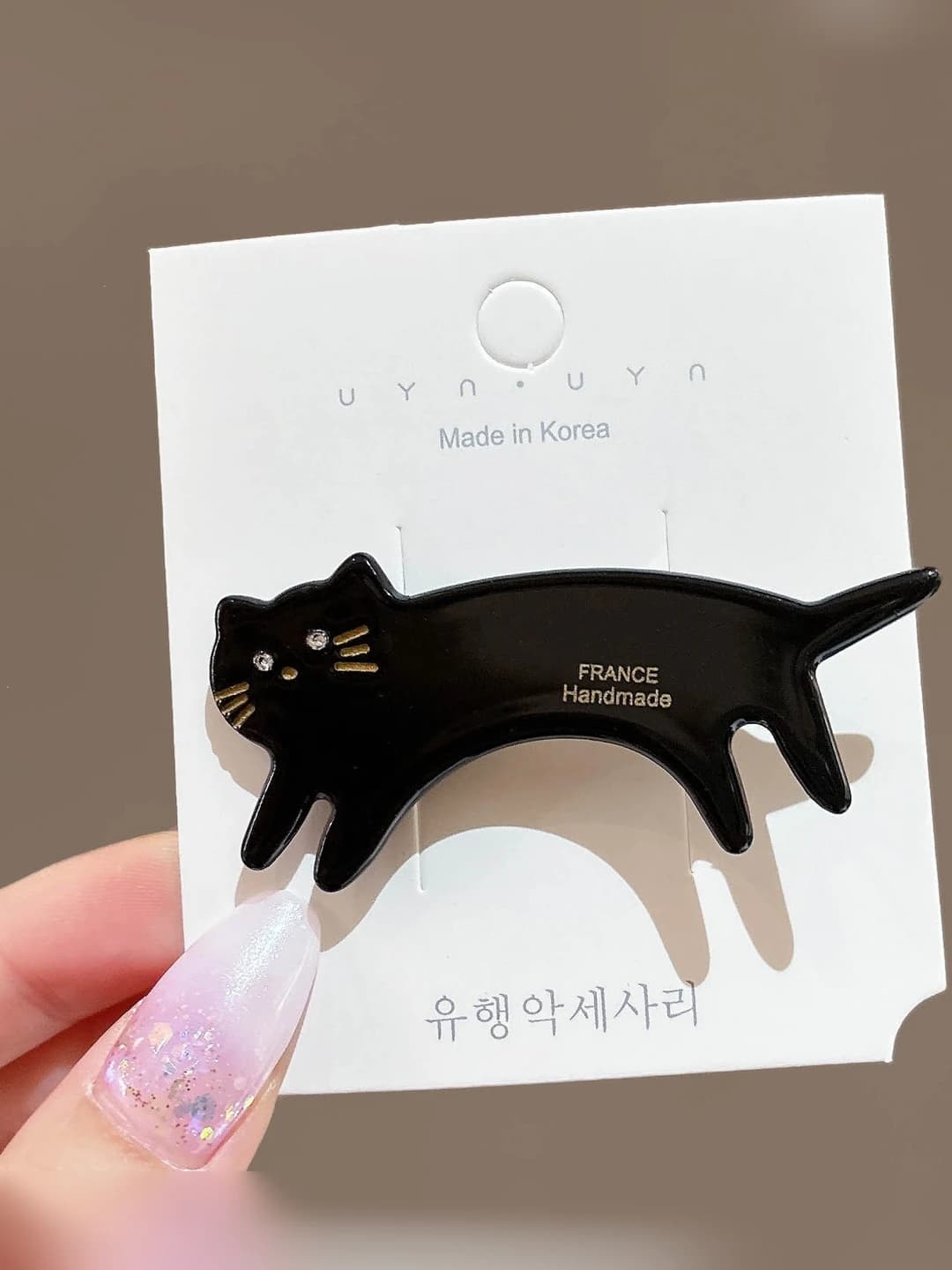 3# Black kitten, 6.5 cm/4 cm