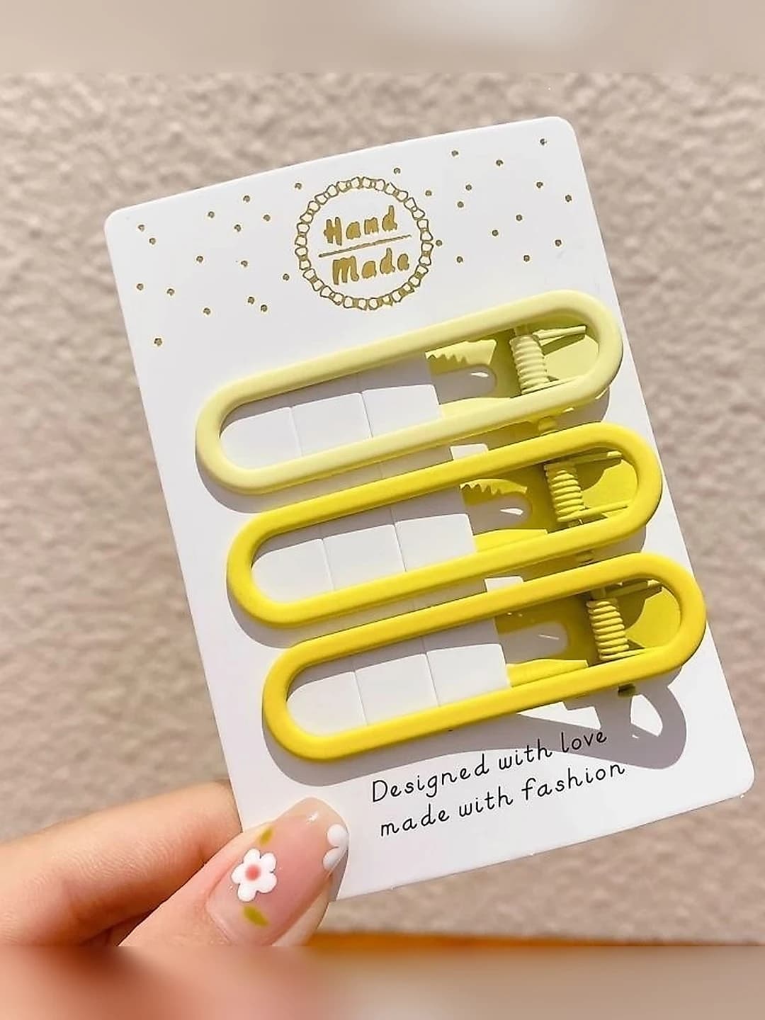 4# Yellow gradient 3 pcs 6cm