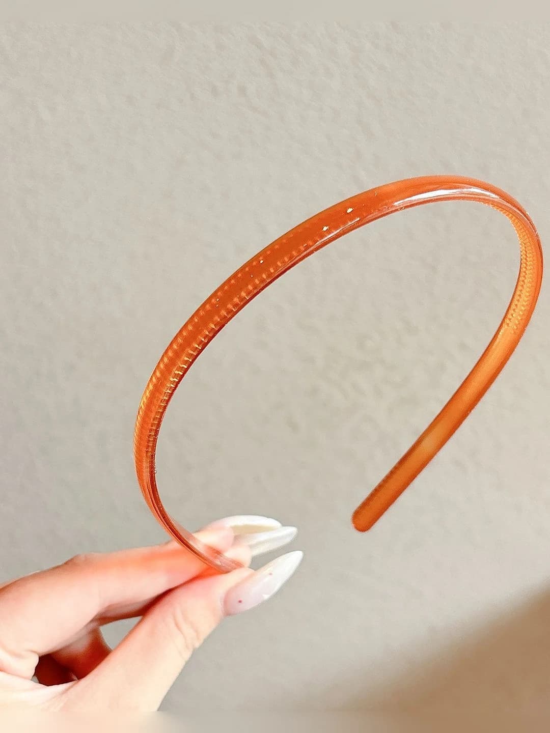 4# Toothed headband Coffee ~0.9 cm