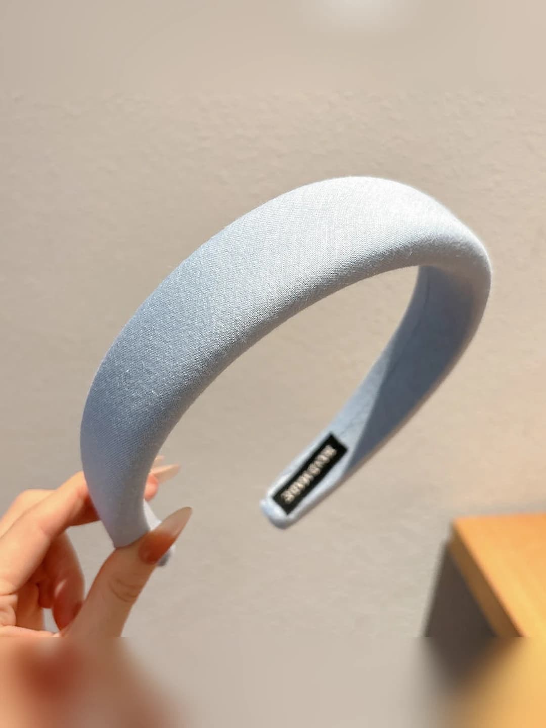 Light blue headband - 3 cm