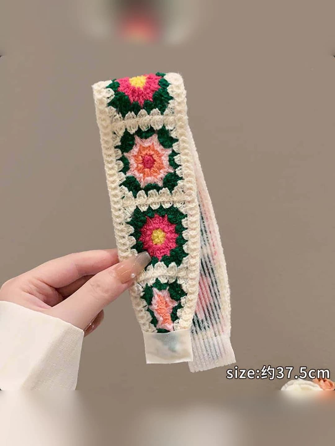 9# Beige floral variant 37.5 cm