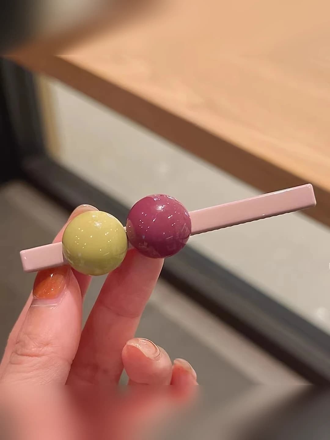 3# Pink hair clip ~8 cm
