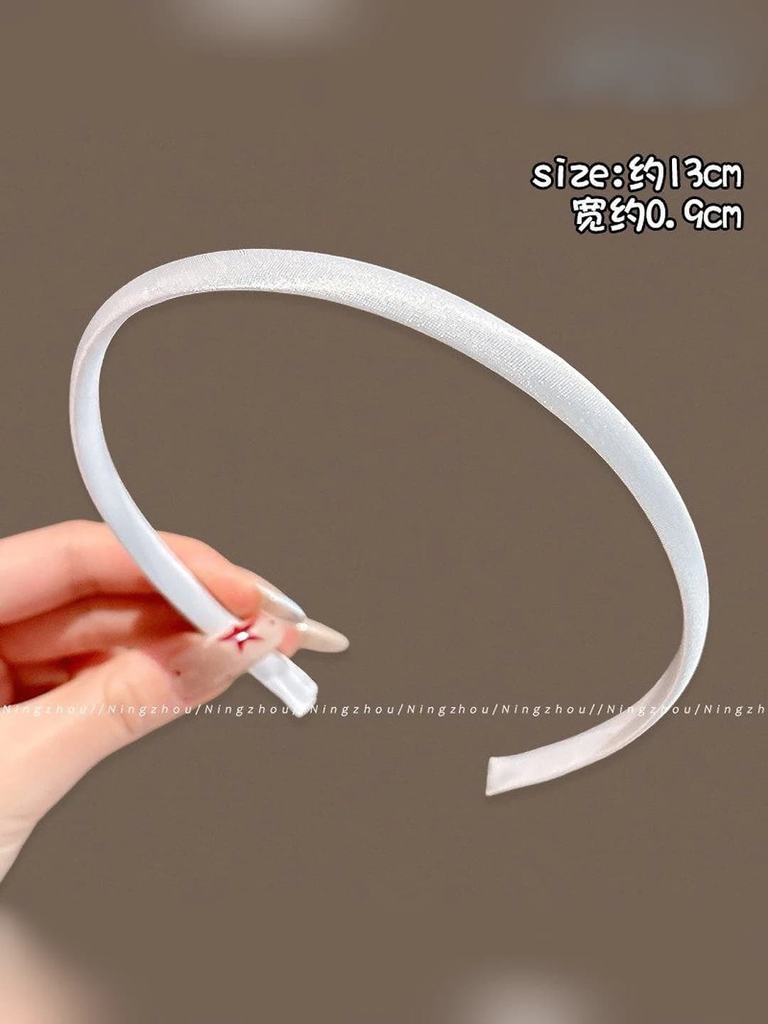 4# White - thin headband ~0.9cm