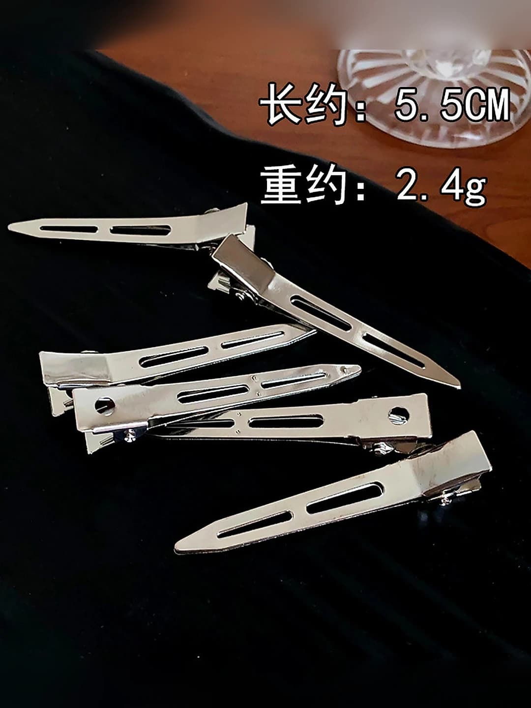 5.5CM Серебряный 2-отверстие зажим M9-015