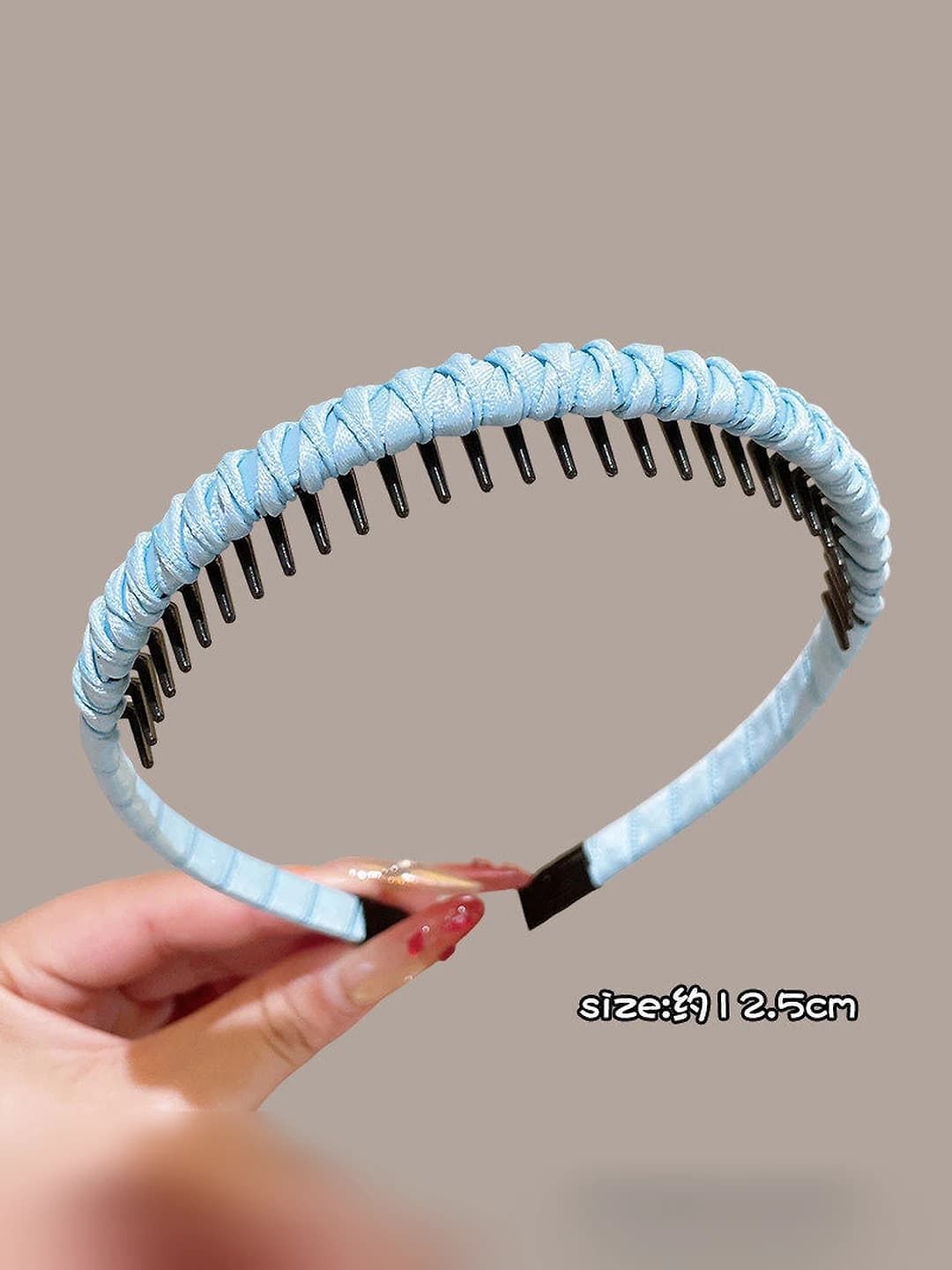 2# Braided blue, 1 cm