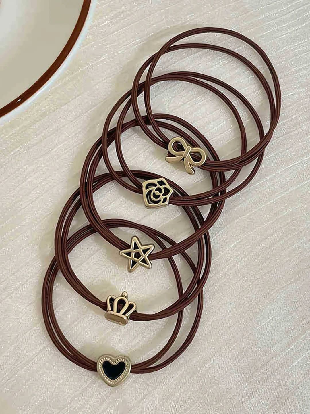 4# Коричневые 5 шт микс