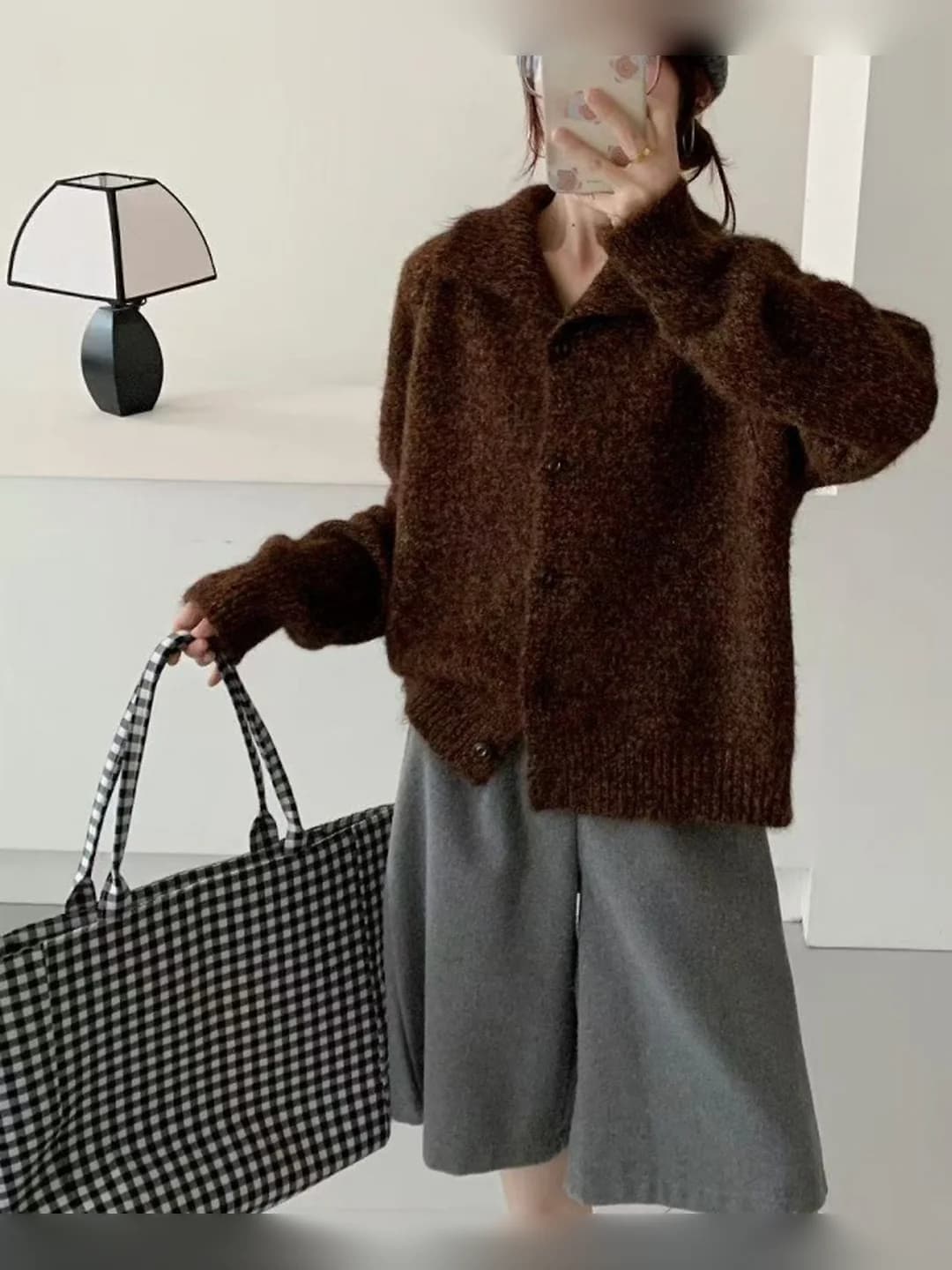 Floral brown