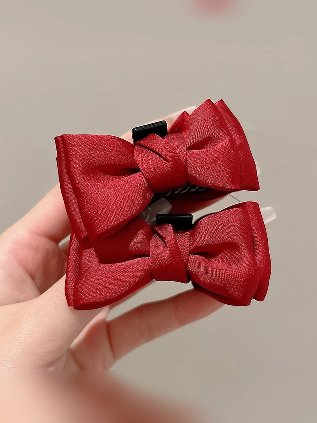 Wine red, 1 pair, 7 cm