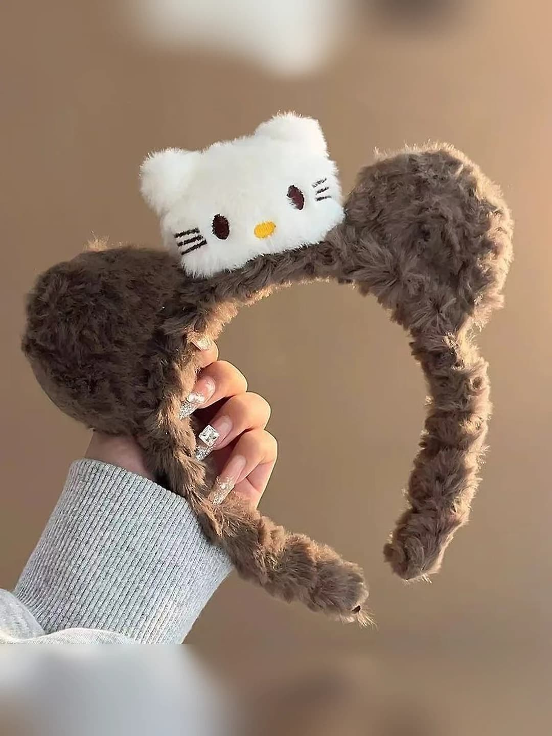 3# Plush cat headband