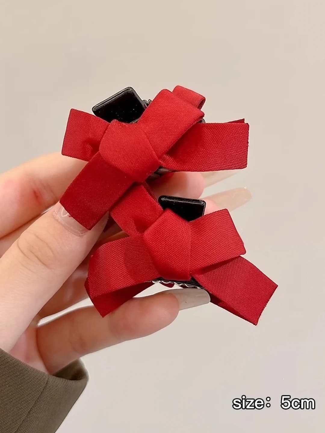 Wine red, 2 pcs, 4 cm