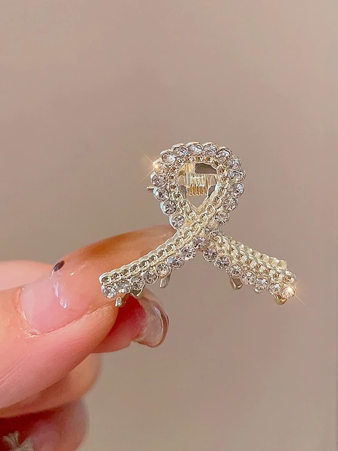 3# Small diamond Y-shaped clip - 3 cm