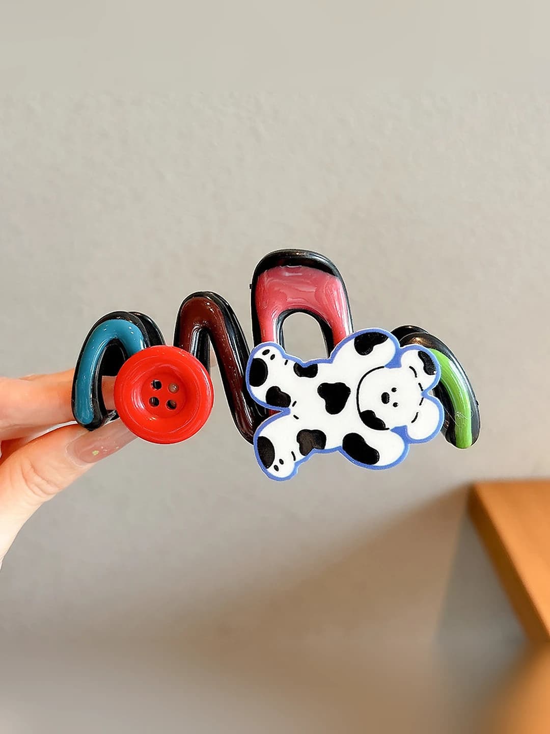 1# Button puppy claw clip 10.5 cm