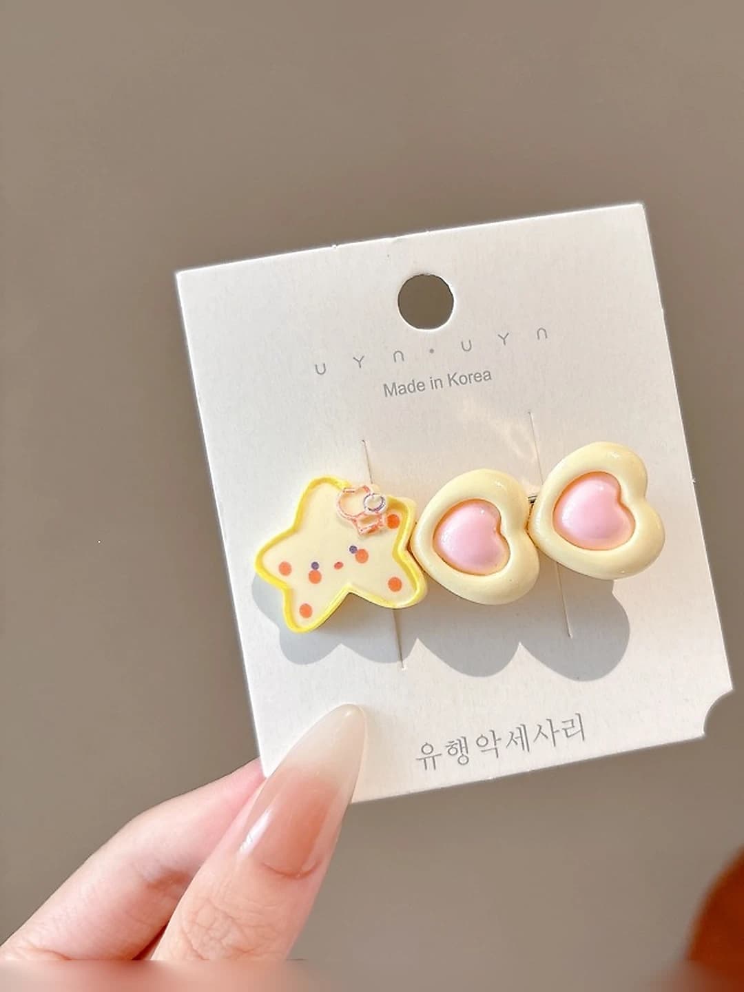Double heart hair clip