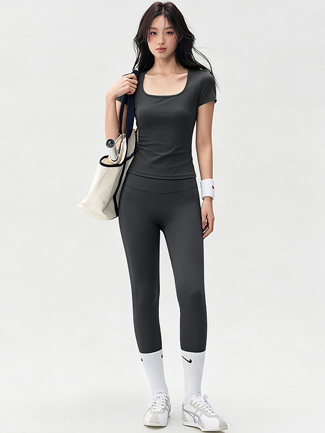 Dark grey (short) + Dark grey (long)