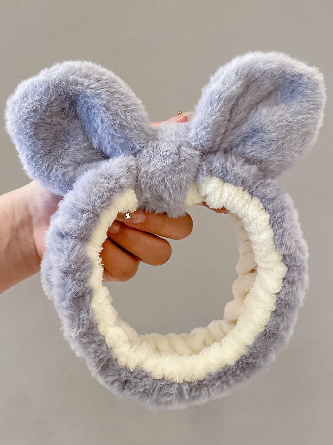 Blue bunny ears headband