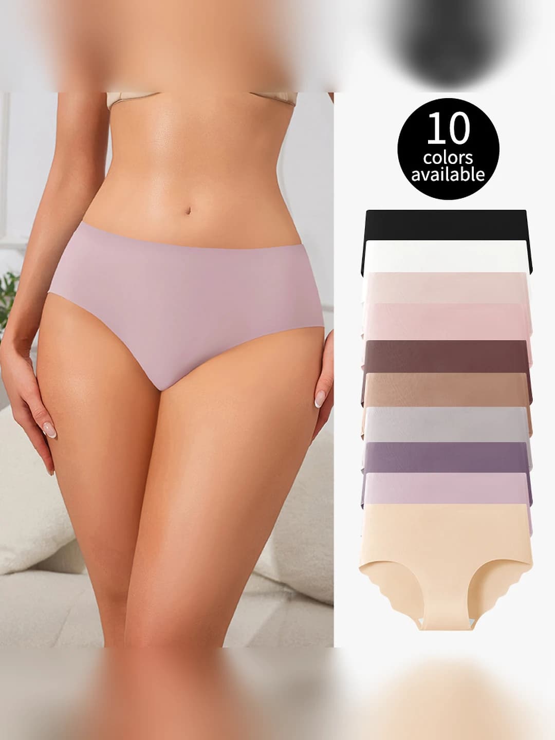 Женские бесшовные трусы большого размера из ледяного шёлка, дышащие, быстросохнущие, 50-70% нейлон, всесезонные