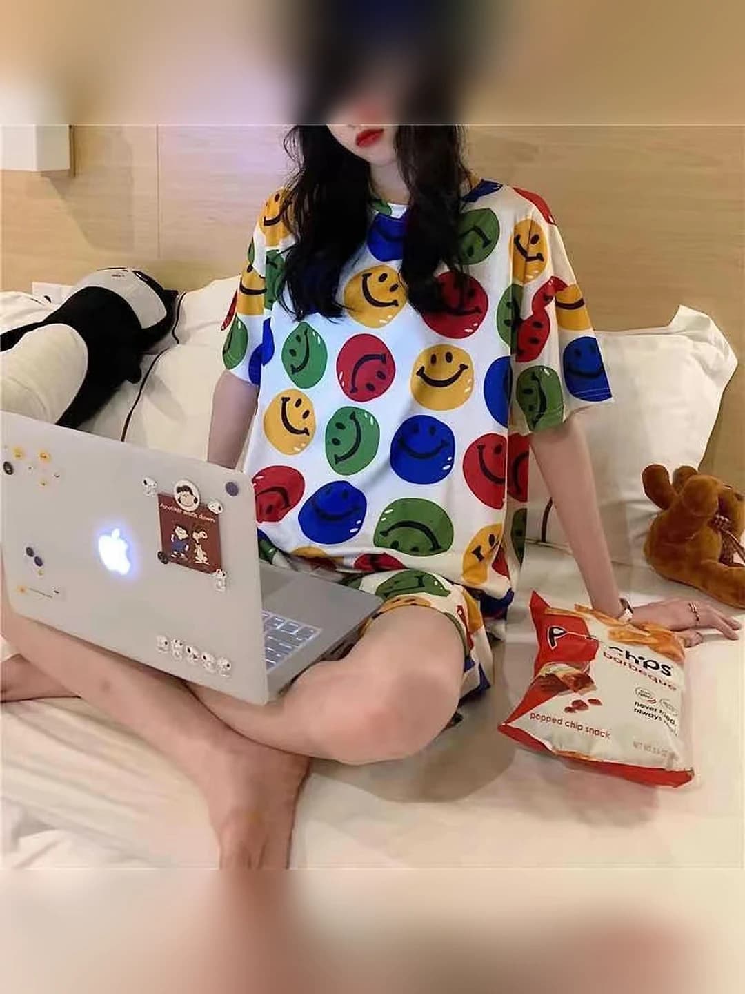 Short - Multicolour smileys