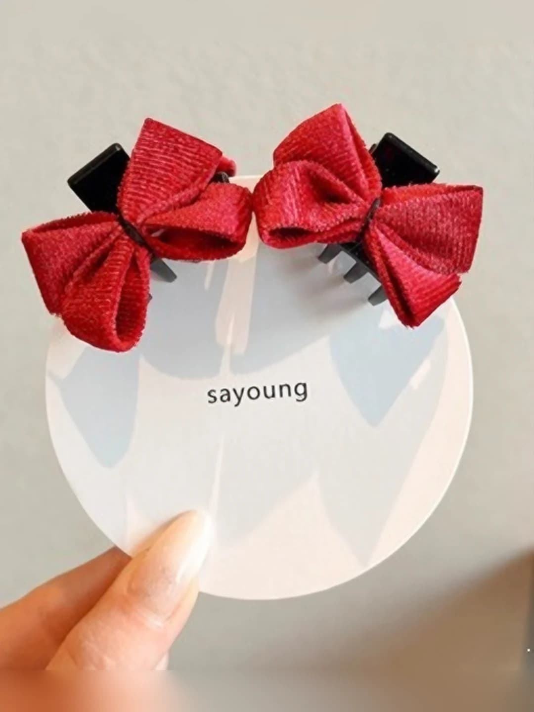 6# Dark red 1 pair