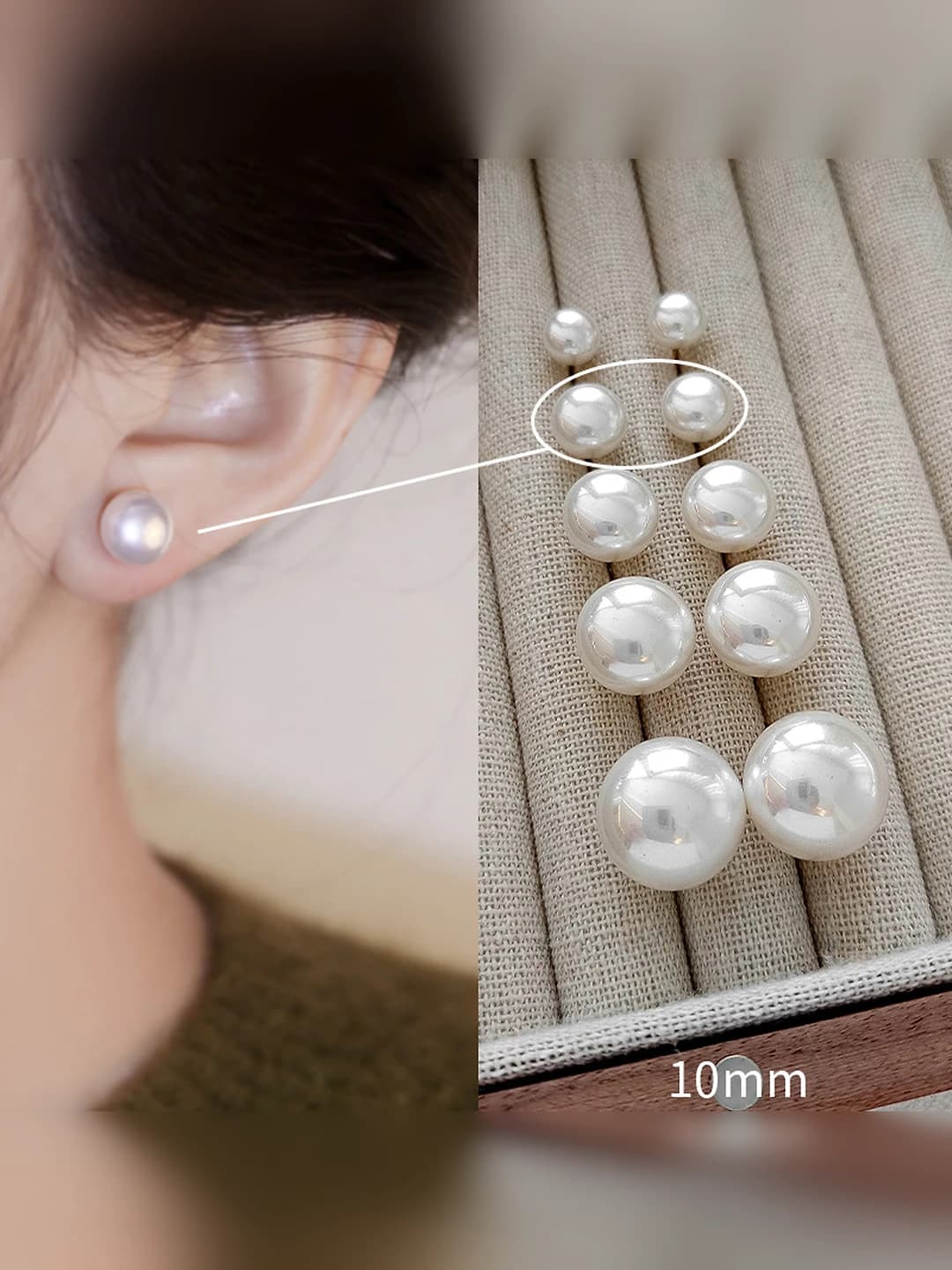 10mm Swarovski off-white pearl
