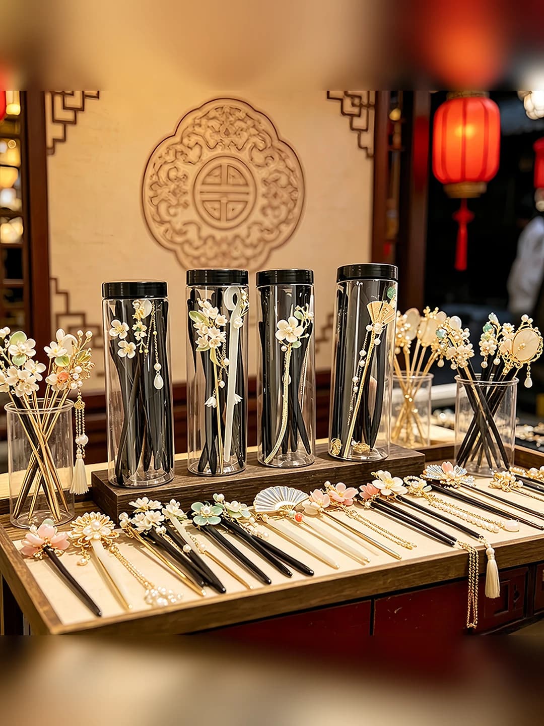 Women's hairpins and bobby pins: 2026 new Chinese style, ancient style, simple and minimalist, with floral design element, with tassels, made of alloy, electroplated