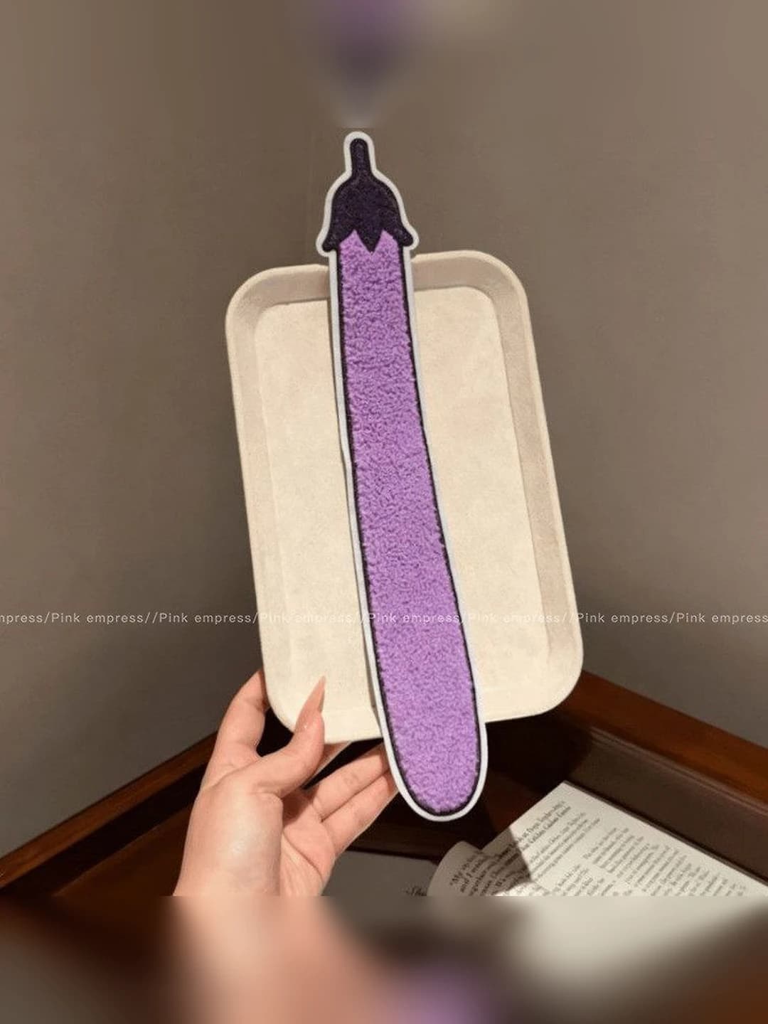 3# Eggplant hairpin ~34 cm*4 cm