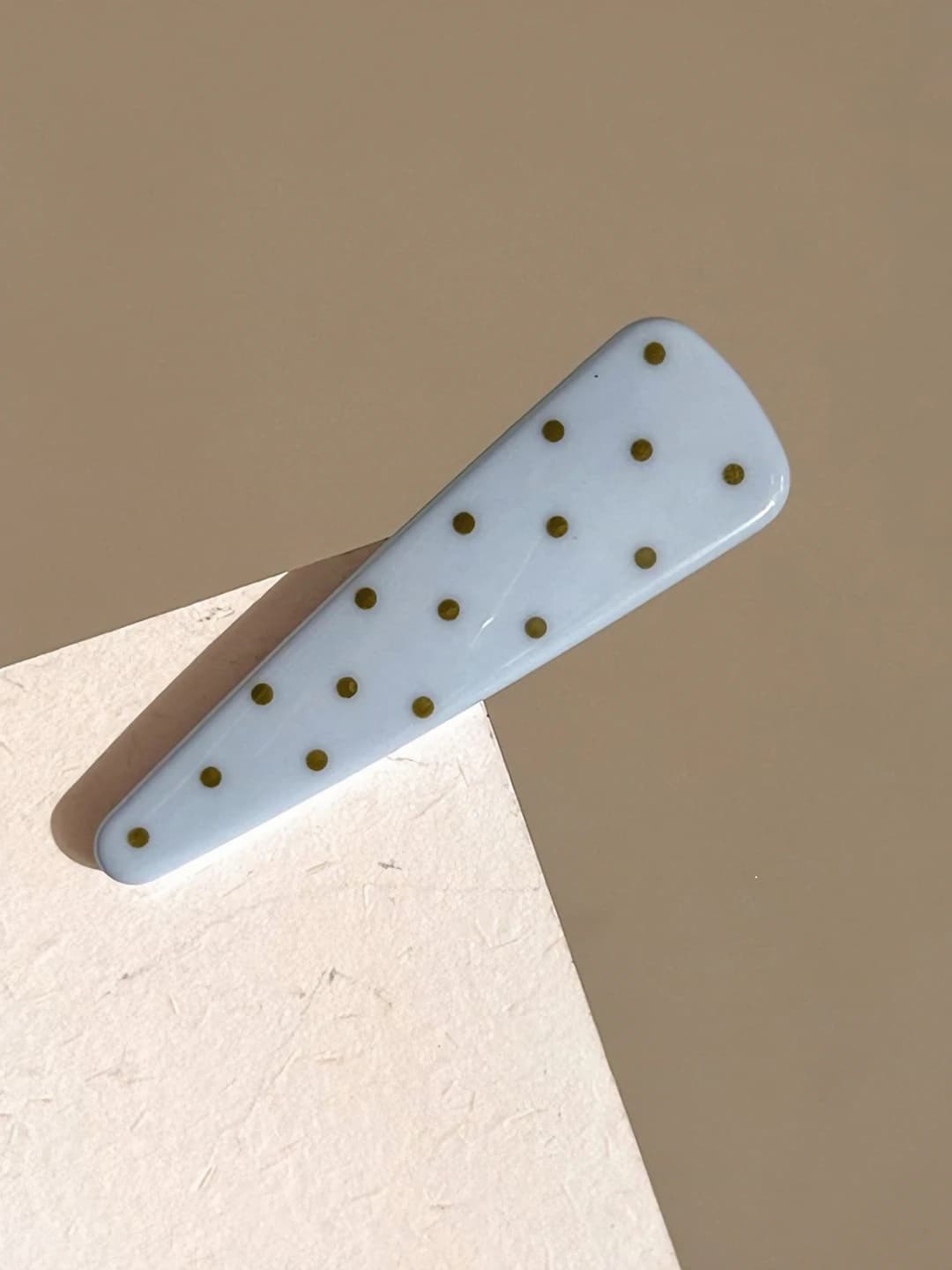 5# Blue polka dot clip ~5.7cm