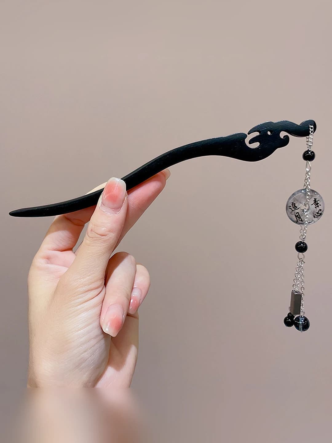 42# Suxin zuiyue calligraphy safety ring hairpin