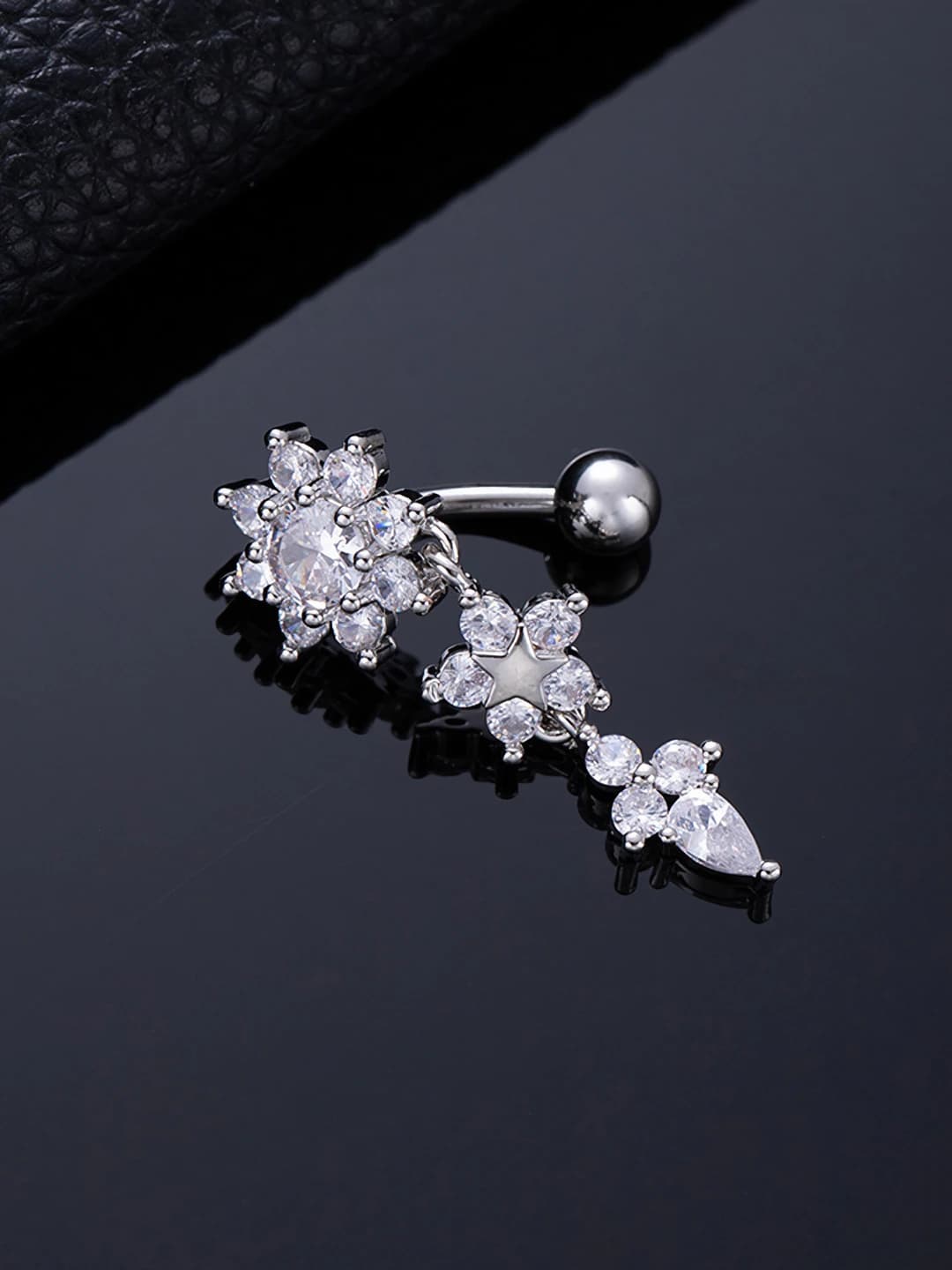 X680-30 Floral drop Silver
