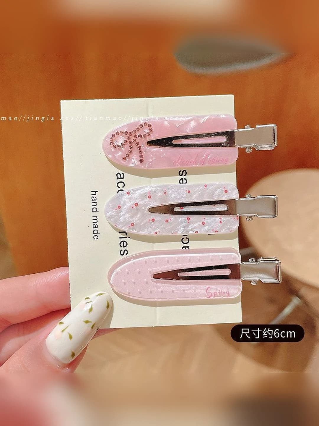 Pink, 3 pcs, 6 cm